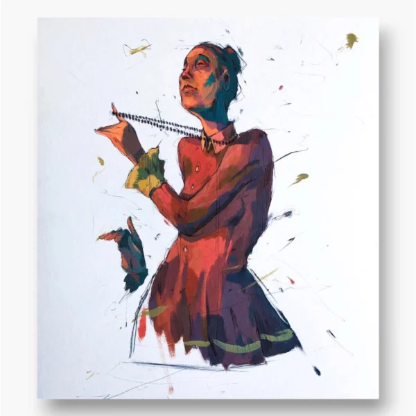 Portrait personnalisé papier Primal 3