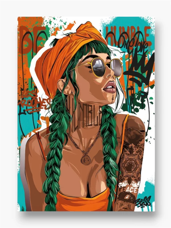 Portrait personnalisé peinture Besss