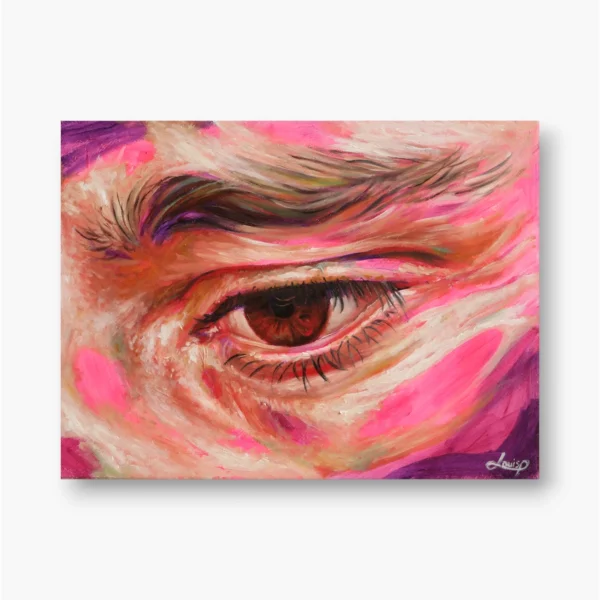 portrait personnalisé oeil Louis Pouilhe