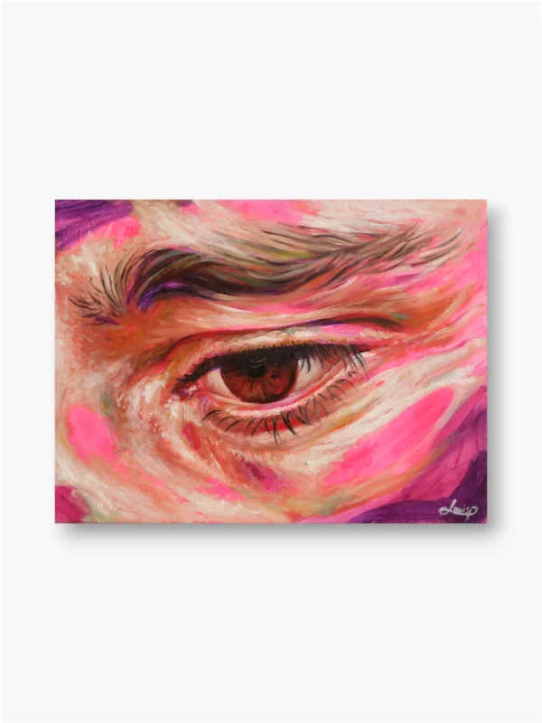 portrait personnalisé oeil Louis Pouilhe